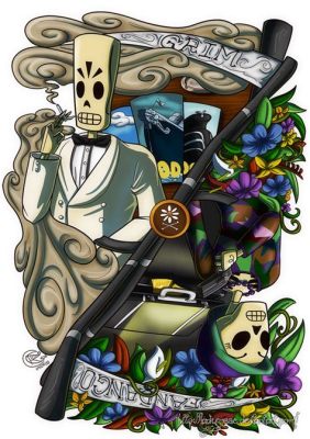 Grim Fandango:  A Supernatural Noir Adventure With A Unique Skeleton-Based Art Style!